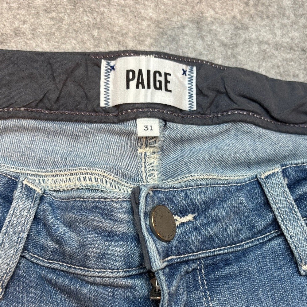 ๐ PAIGE Skyline Ankle Peg Jeans โ Whitley Wash โ Size 31 ๐ - Picture 9 of 15